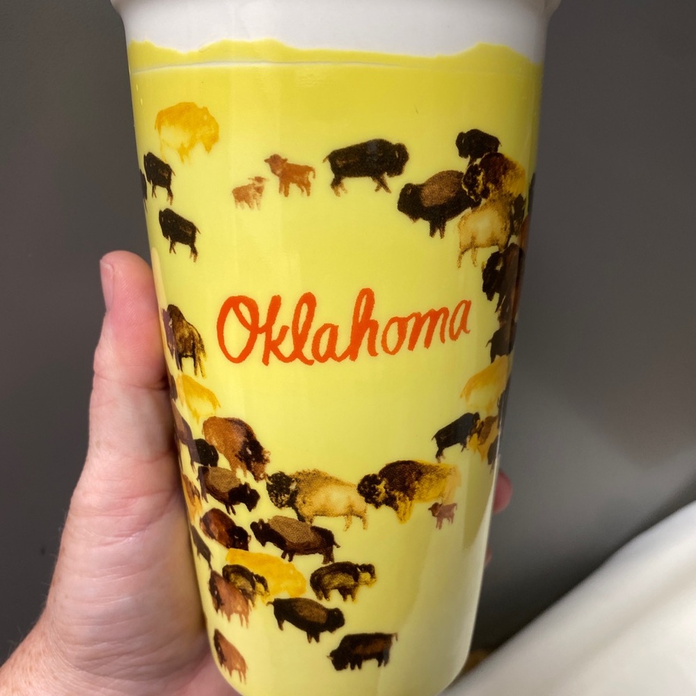 Starbucks 2016 Oklahoma Buffalo Roam Mug Tumbler